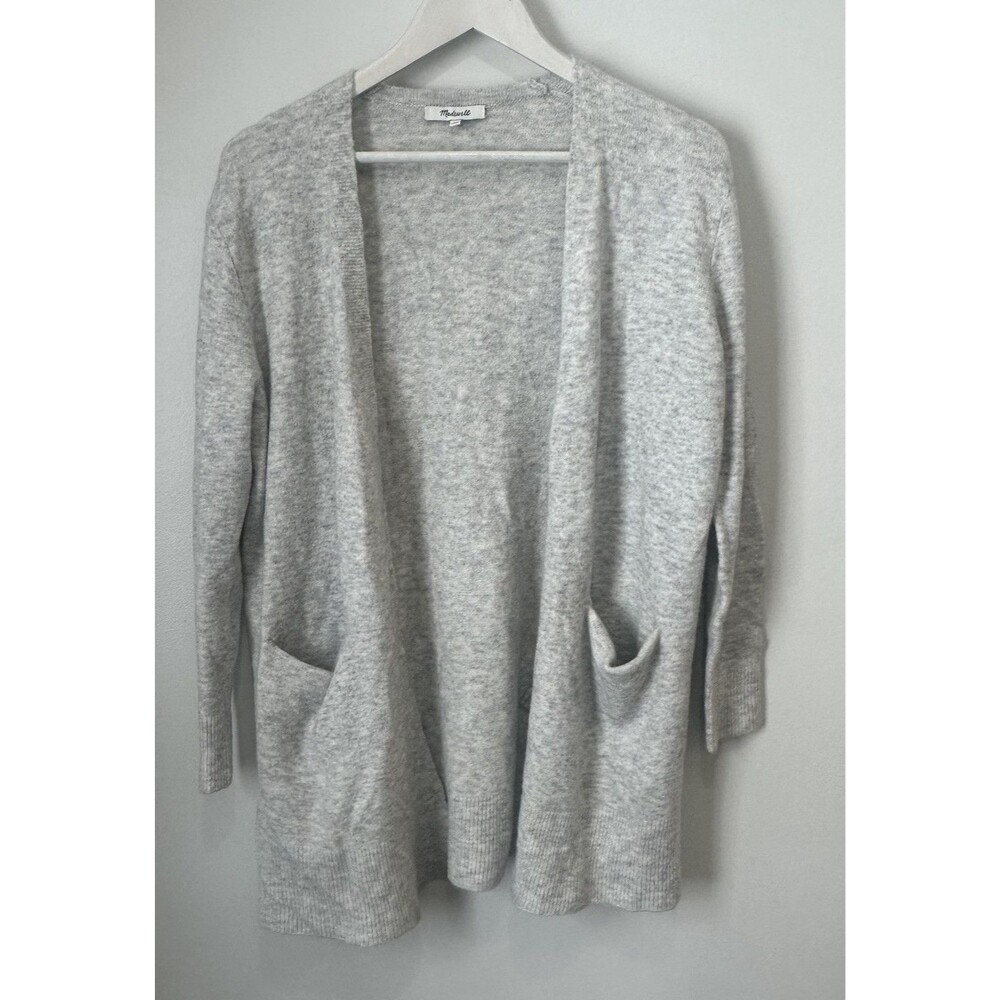 Madewell Whitley Open Cardigan Sweater Gray Alpaca Wool Oversized Women’s XS